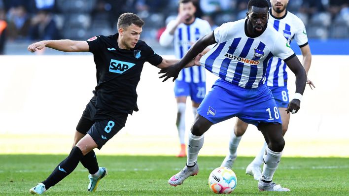 Luke Bakio scored a goal to save the game and lead Hertha Berlin to a 1-1 draw against Hoffenheim