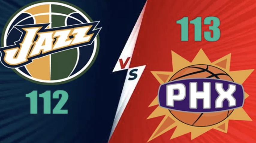 【NBA常规赛】太阳迎战爵士，最终太阳以1分之差险胜爵士