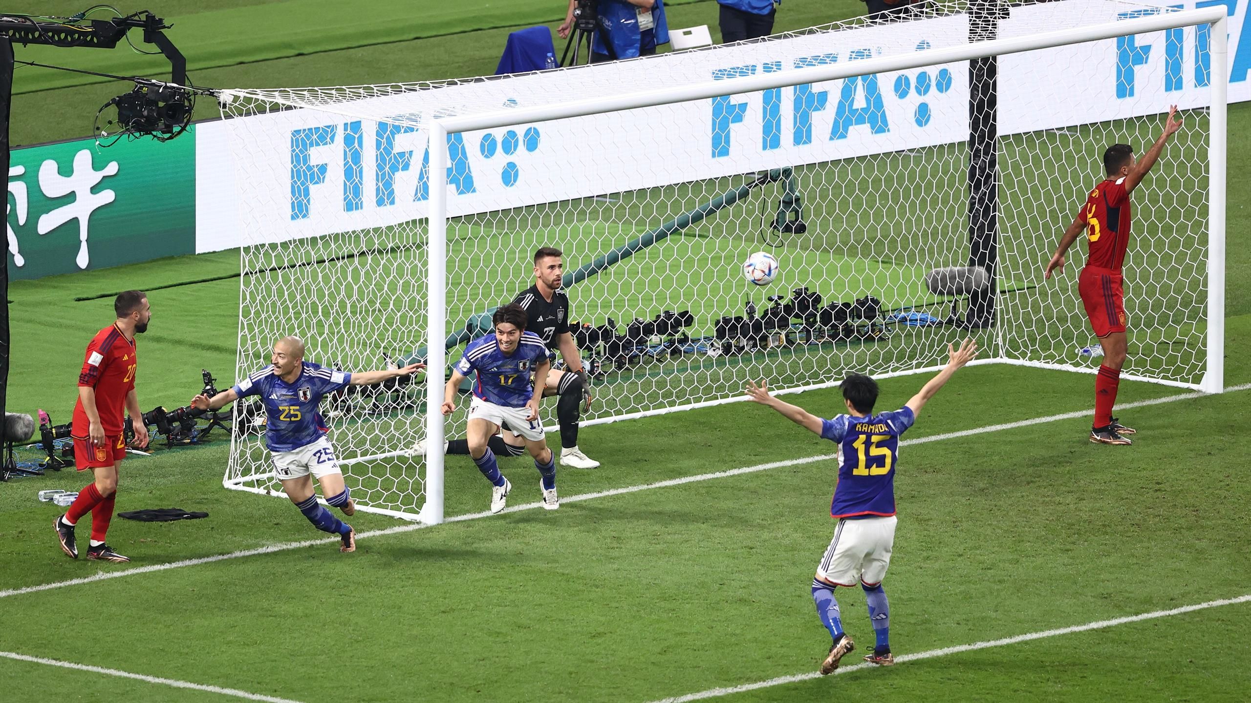 Japan beat Spain 2-1 England legend criticizes controversial VAR test