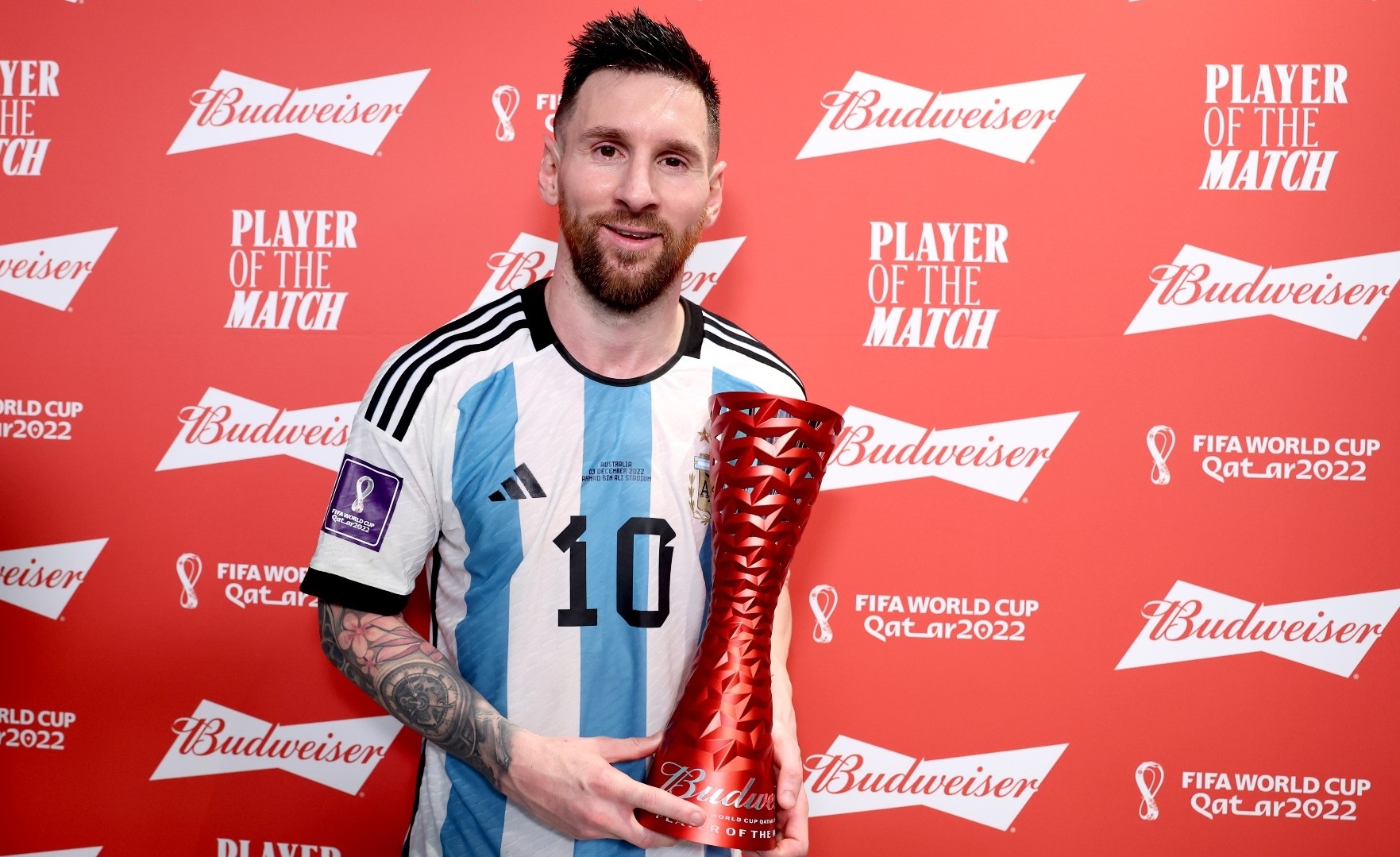 World Cup - Contributed goals and assists Messi was officially named the best player of the game