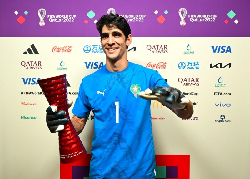Qatar World Cup - Morocco's Patron Saint Bounou named best player for second time