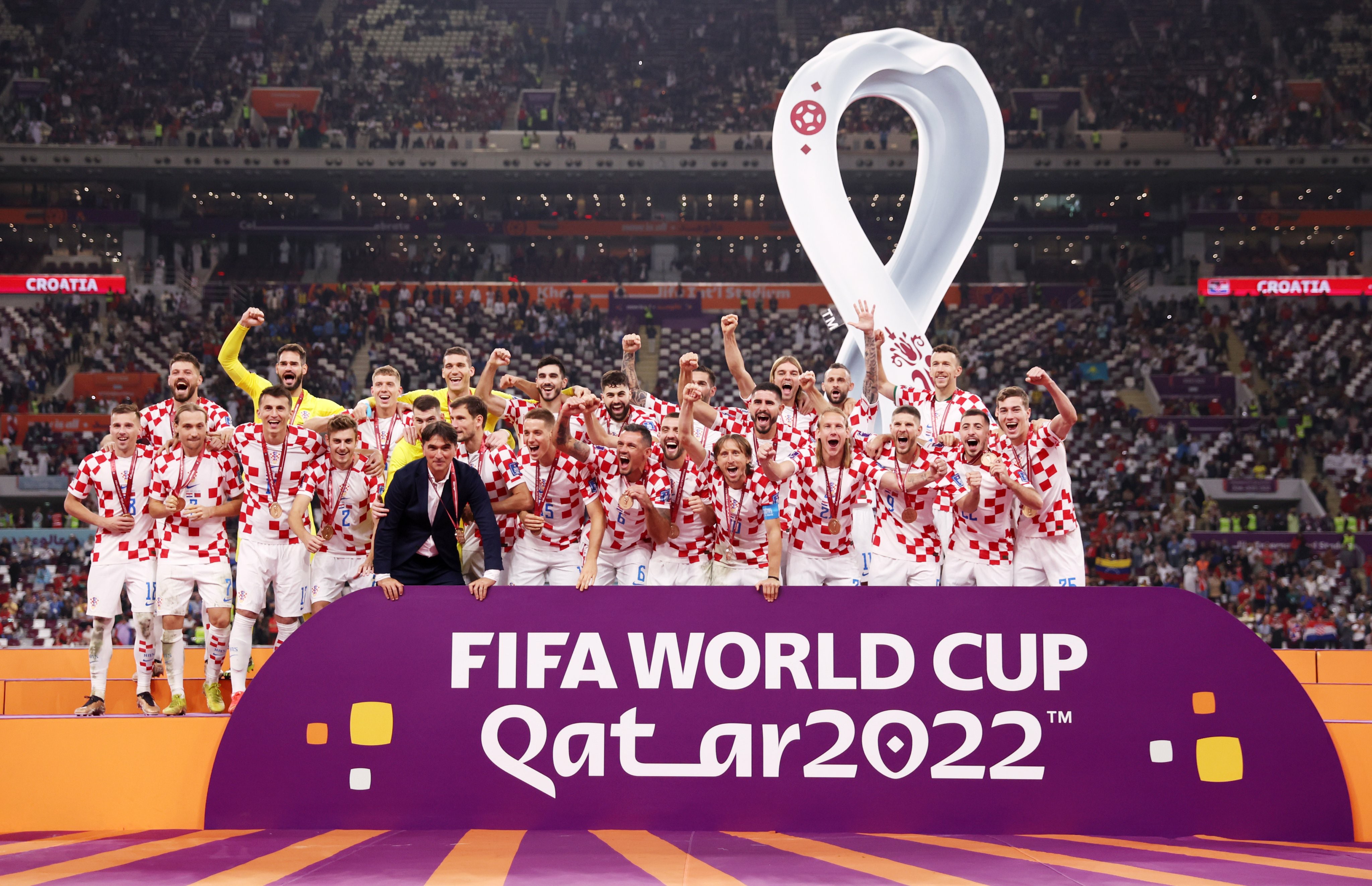 World Cup - Croatia finish third after beating Morocco 2-1