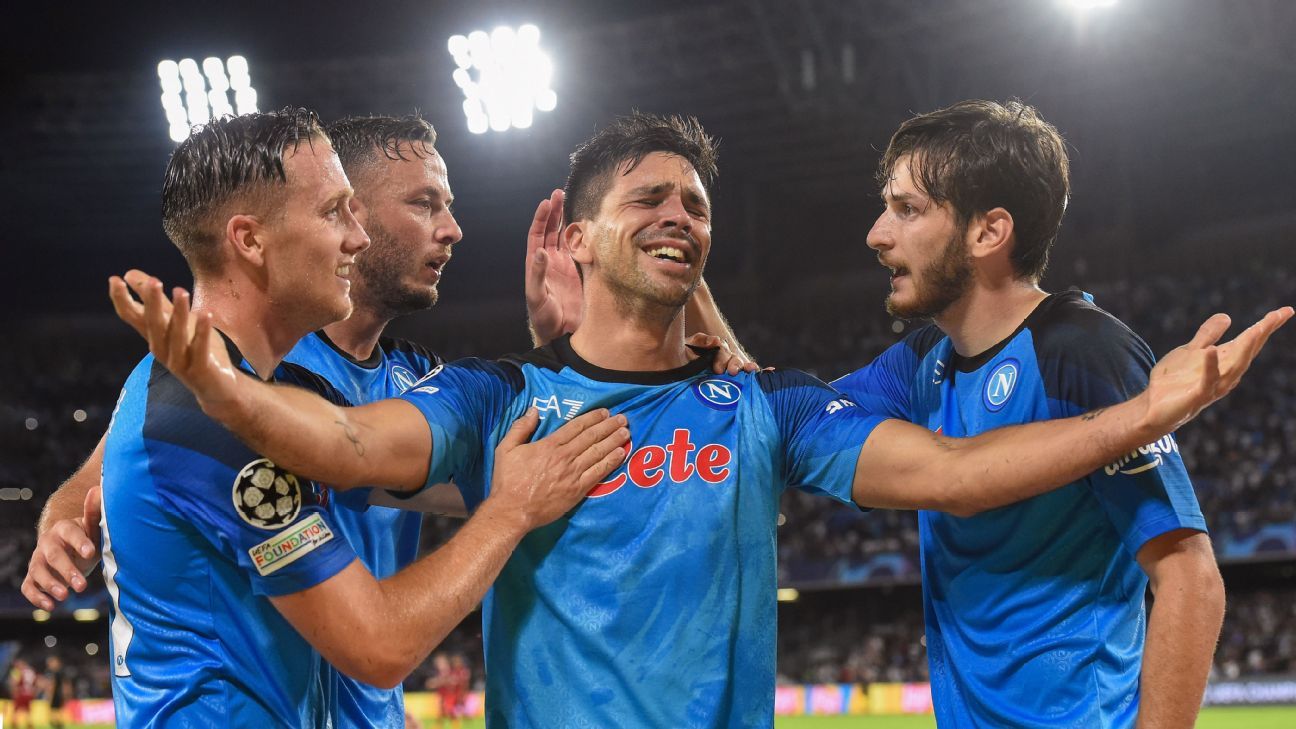 Napoli aim to keep winning streak in Serie A with Inter Milan
