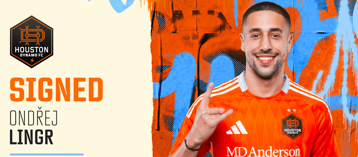 Houston Dynamo chính thức hoàn tất việc ký hợp đồng với tiền vệ tấn công người Séc Ondrej Lingr từ Slavia Prague.