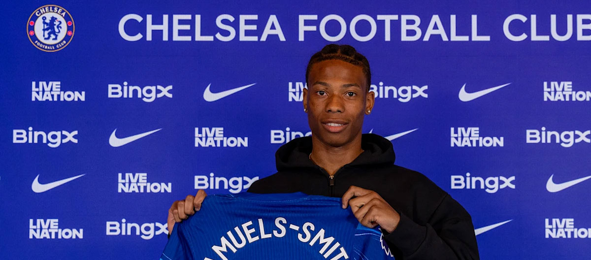 Chelsea conclui extensão de contrato com o jovem zagueiro inglês Ishé Samuels-Smith.