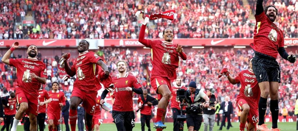 พรีเมียร์ลีก - ลิเวอร์พูลเอาชนะท็อตแน่มฮ็อทสเปอร์ 5-1 คว้าแชมป์