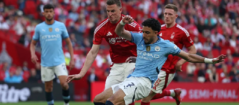 Manchester City mengalahkan Nottingham Forest 2-0 untuk melaju ke final Piala FA untuk tahun ketiga berturut-turut
