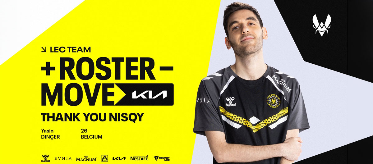 Vitality berpisah dengan mid laner tim League of Legends-nya, Nisqy.