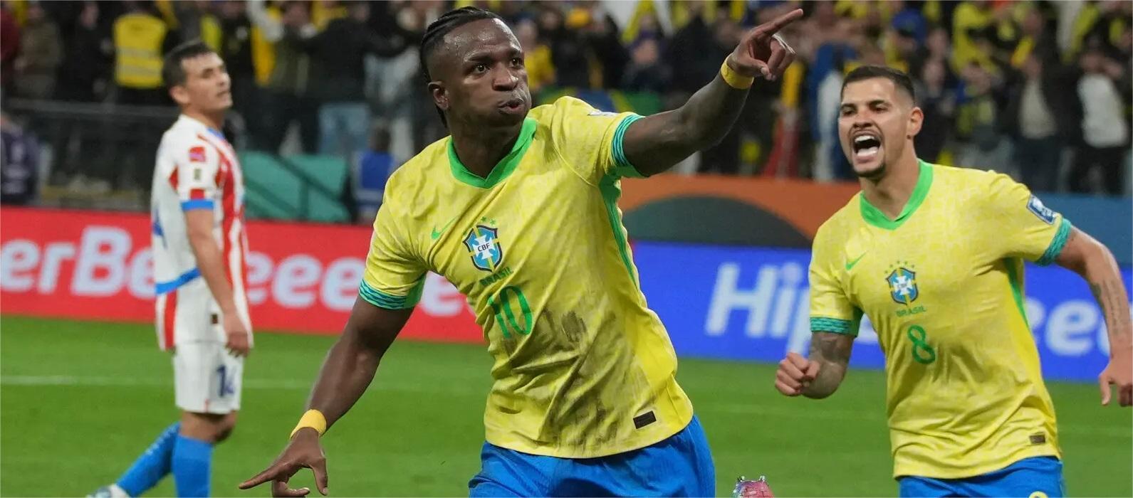 ฟุตบอลโลก รอบคัดเลือก - วินิซิอุส ยิงประตูให้บราซิล เอาชนะปารากวัย 1-0