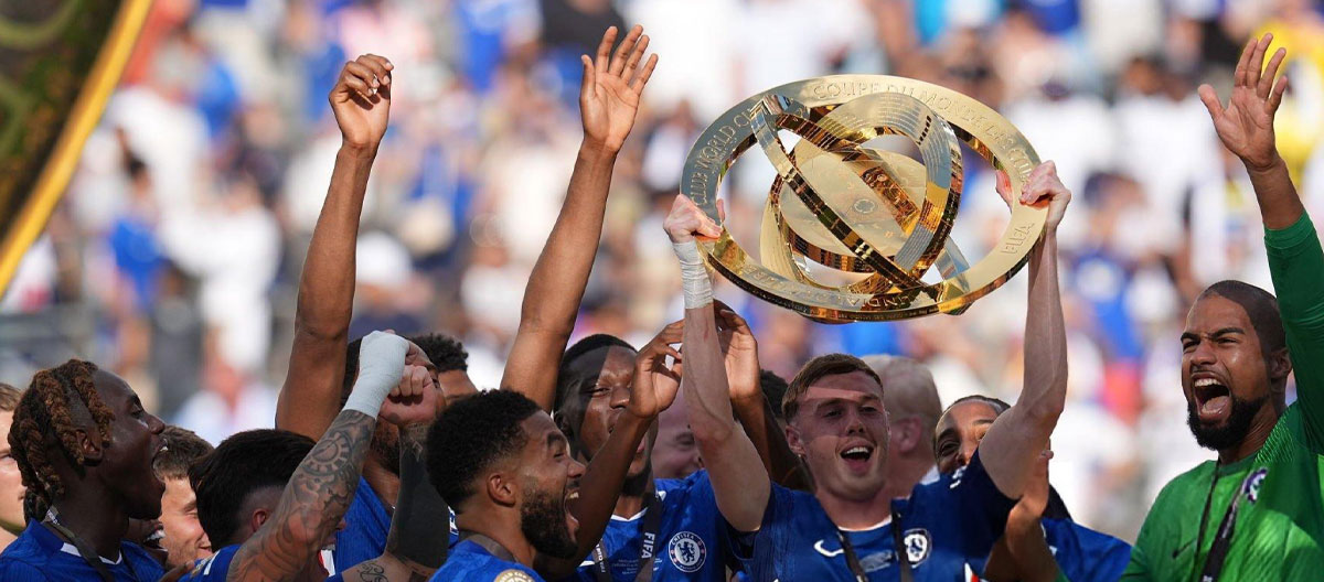 ◤FIFA Club World Cup◢ Cole Palmer scored twice as Chelsea convincingly hammered 10-men Paris Saint Germain to lift the trophy..