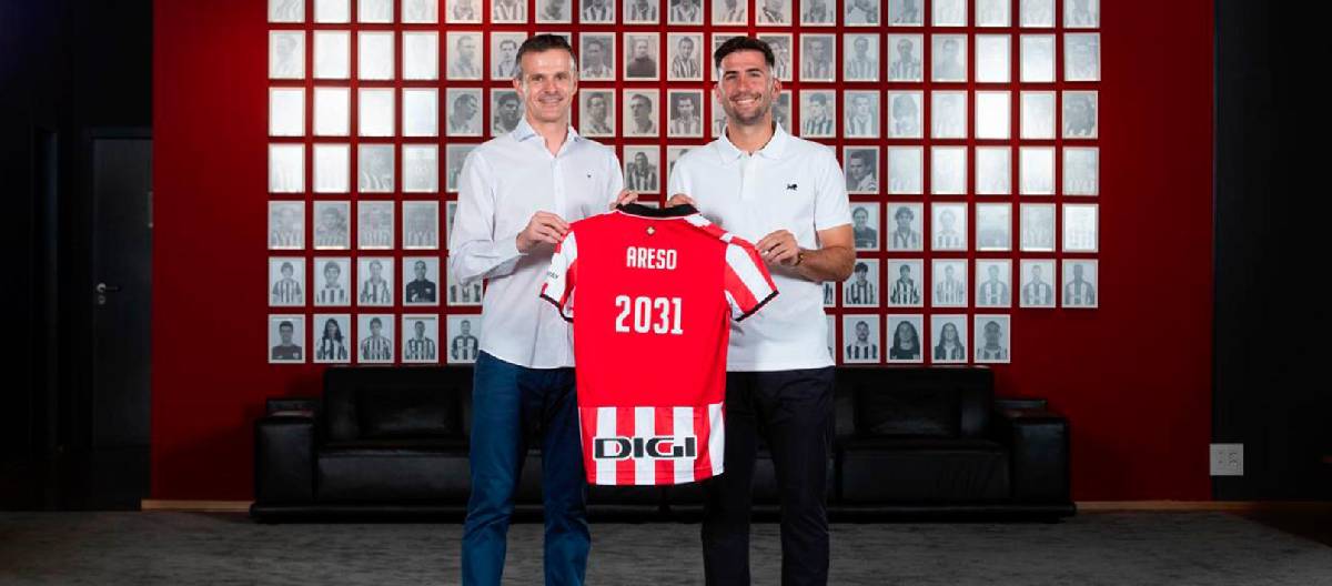 แอธเลติก บิลเบา ประกาศเซ็นสัญญากับเฆซุส อเรโซ สัญญาจะหมดลงในปี 2031