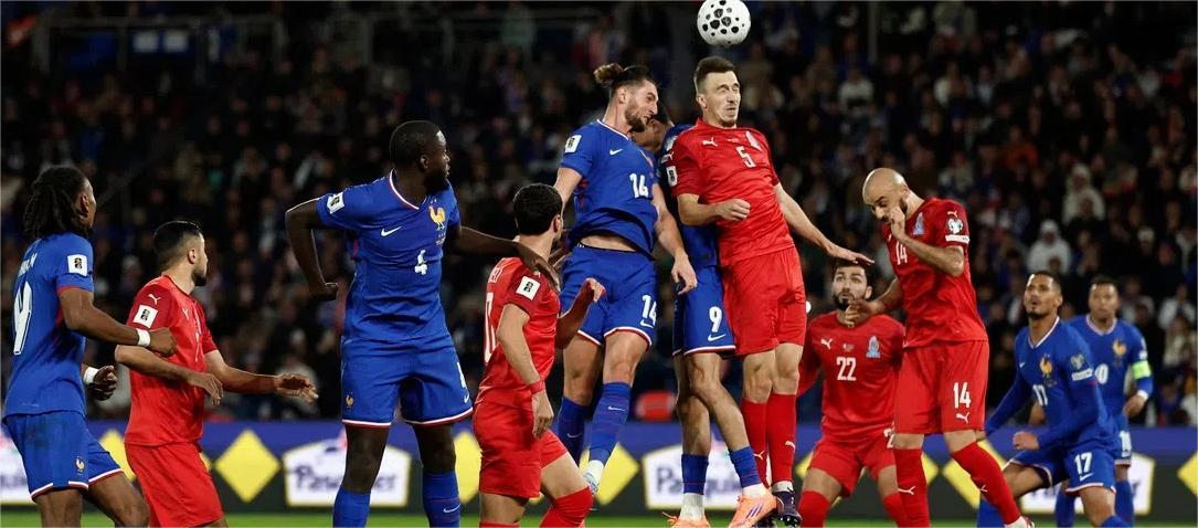 ฟุตบอลโลก รอบคัดเลือก - ราบิโอต์ ยิงประตูให้ฝรั่งเศสเอาชนะอาเซอร์ไบจาน 3-0