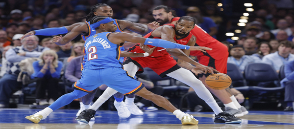 Alexander marcou 35 pontos e o Thunder derrotou o Rockets por 125 a 124 na prorrogação dupla.