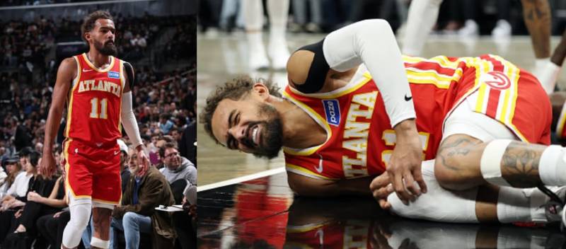 เทร ยัง สตาร์ของทีมฮอว์กส์ ได้รับบาดเจ็บที่หัวเข่าขวาอย่างรุนแรง และจะต้องพักรักษาตัวอย่างน้อย 4 สัปดาห์