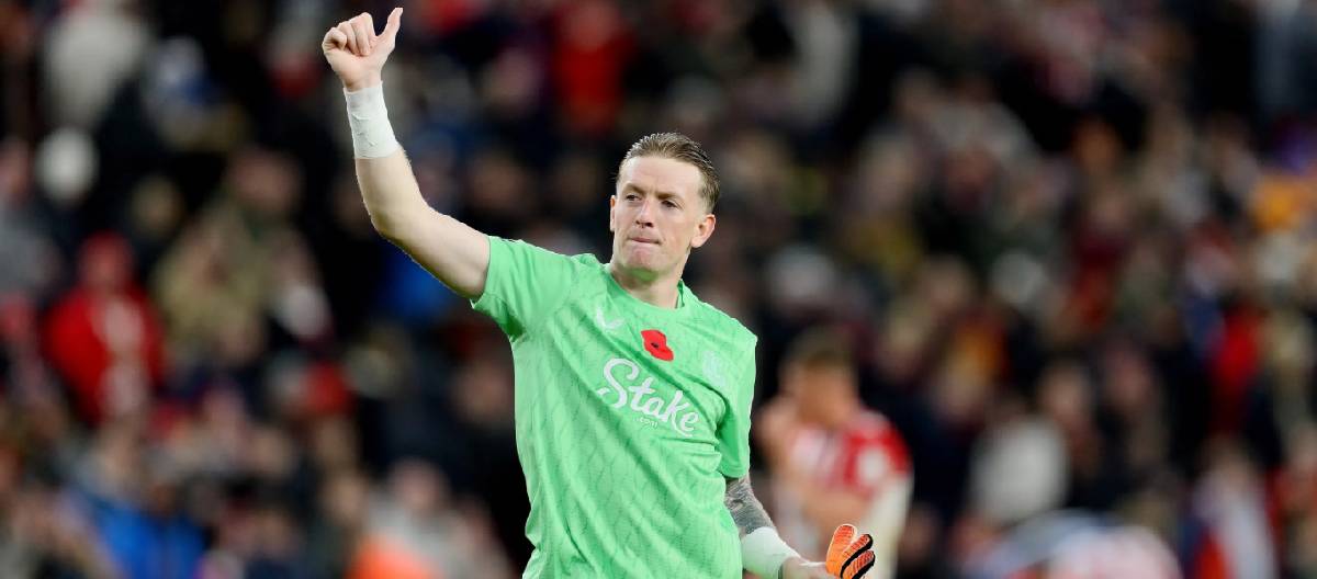 Jordan Pickford disse que ficou um tanto desapontado por a equipe não ter conseguido garantir os três pontos.