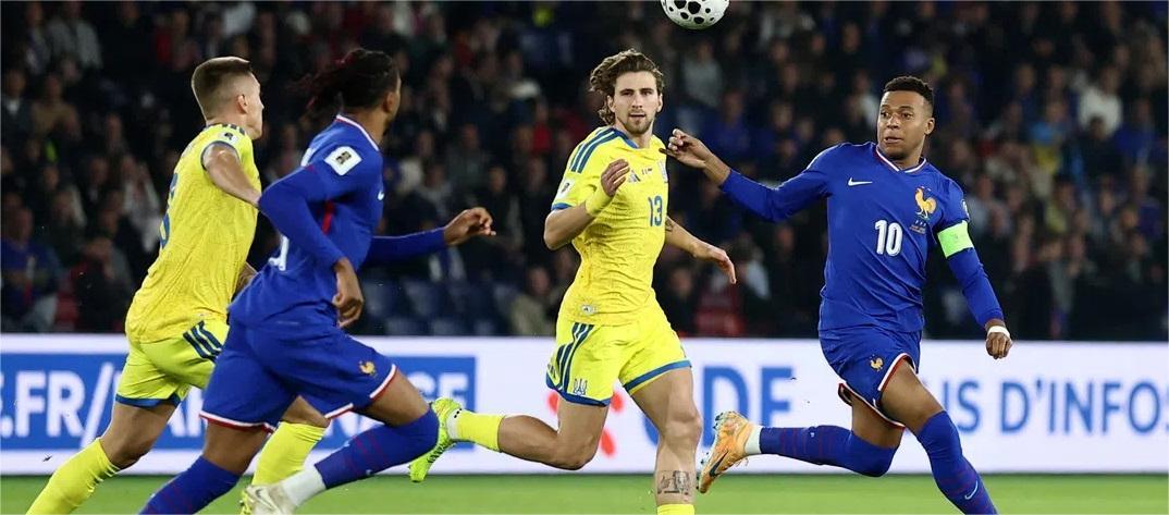 ฟุตบอลโลกรอบคัดเลือก – เอ็มบัปเป้ ยิงสองประตูให้ฝรั่งเศสเอาชนะยูเครน 4-0