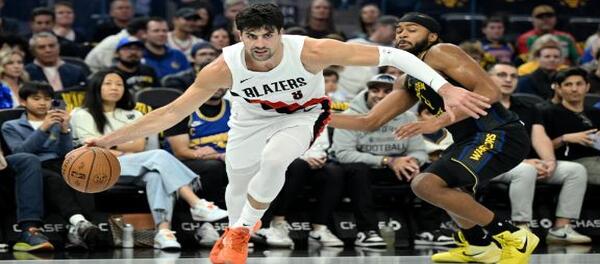 คะแนน 38 แต้มของเคอร์รี่ไม่เพียงพอที่จะช่วยให้เทรลเบลเซอร์สพลิกกลับมาเอาชนะวอร์ริเออร์สด้วยคะแนน 127-123