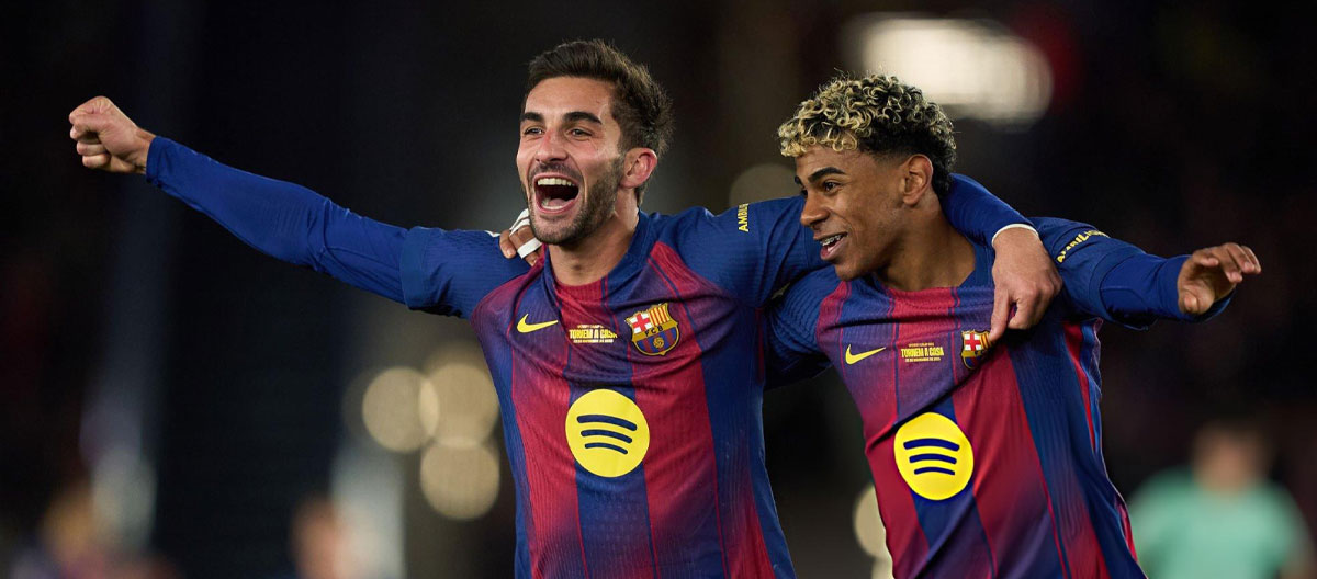 ◤西甲◢ 托雷斯双响，巴塞罗那 4-0 轻取10人毕尔巴鄂竞技..