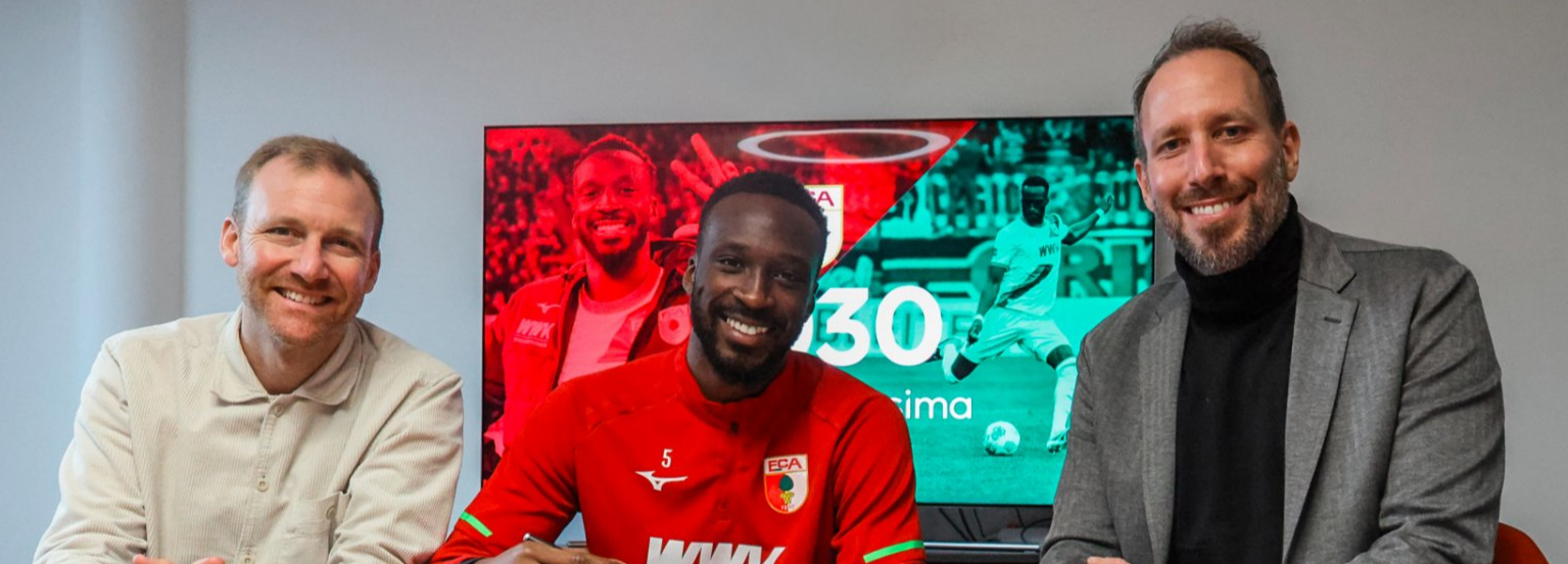 Resmi: Augsburg memperpanjang kontrak hingga 2030 dengan bek tengah berusia 23 tahun Crislan Massima.