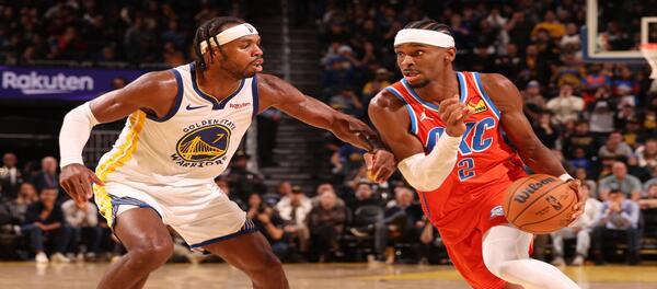 ไช กิลเจียส-อเล็กซานเดอร์ ทำคะแนนได้ 38 แต้ม ช่วยให้ทีมธันเดอร์เอาชนะทีมวอร์ริเออร์สไปได้ 124-112 ส่งผลให้พวกเขาชนะรวด 13 เกม