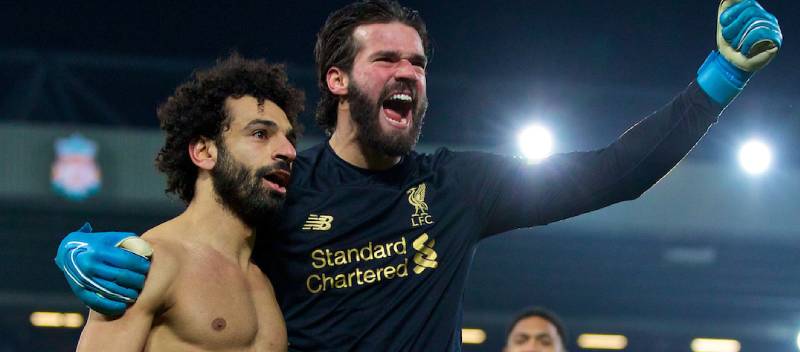 Liverpool goalkeeper Alisson Becker responds to controversy surrounding teammate Salah's interview.
