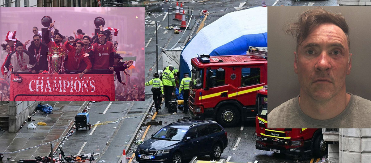 Vụ việc liên quan đến cuộc diễu hành ăn mừng chức vô địch Ngoại hạng Anh của Liverpool: một nghi phạm nam bị kết tội và bị kết án 21 năm rưỡi tù giam.