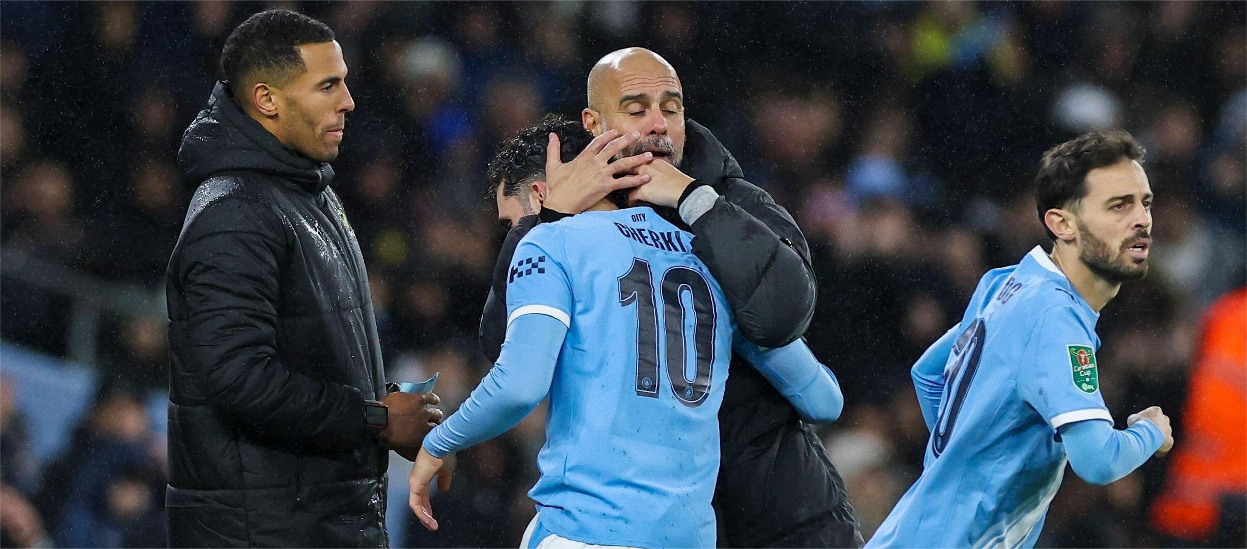 Guardiola está satisfeito com os resultados da rotação do elenco.