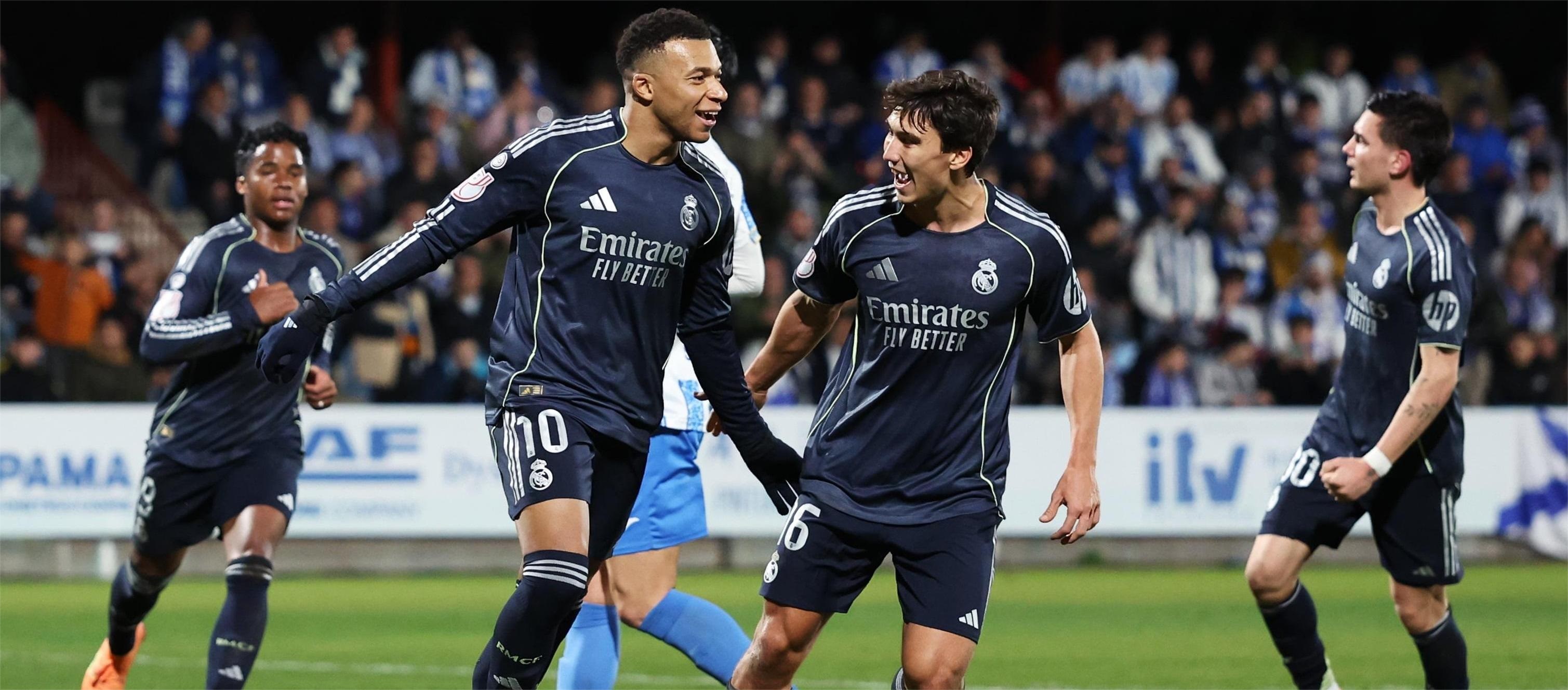 Copa del Rey da Espanha – Mbappé marca dois gols na vitória do Real Madrid sobre o Talavera por 3-2