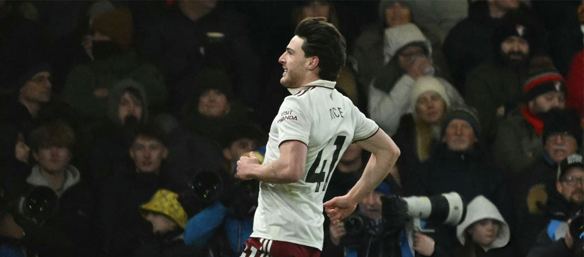 ◤Premier League◢ Declan Rice scored twice as Arsenal narrowly defeated Bournemouth with a 2-3 away win..