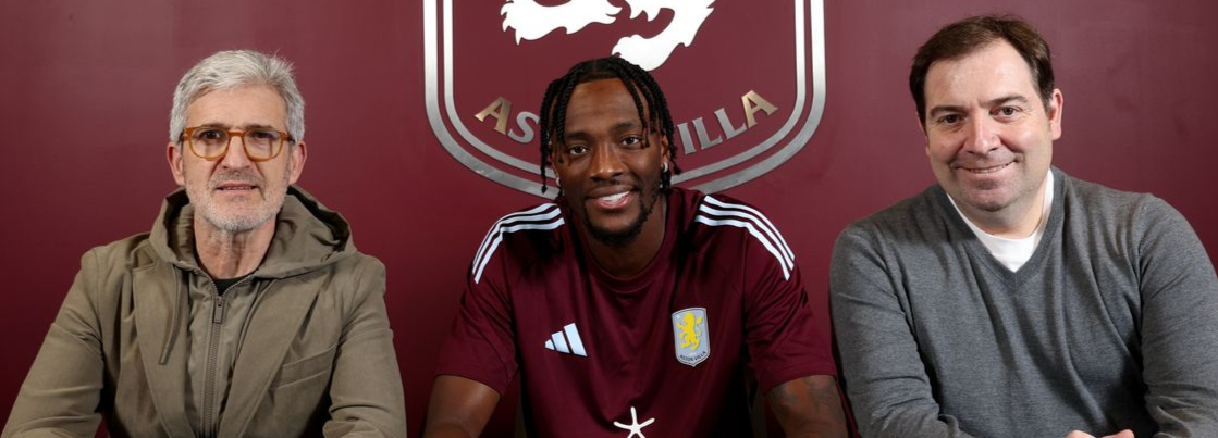 Abraham has officially announced his return to Aston Villa, signing a four-and-a-half-year contract.