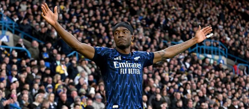 โนนี มาดุก ได้รับโอกาสนำอาร์เซนอลคว้าชัยชนะเหนือลีดส์ ยูไนเต็ด ด้วยสกอร์ 4-0