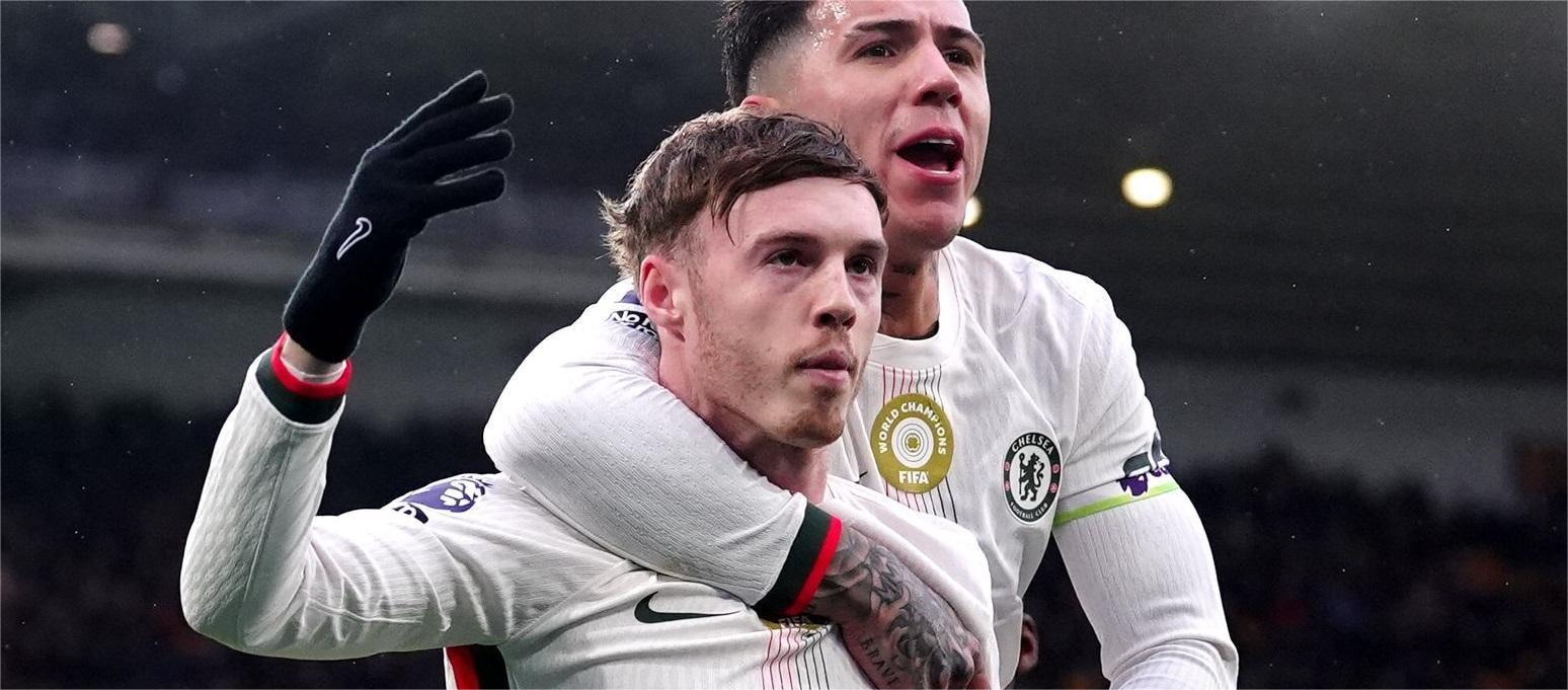 英超联赛——帕尔默上演帽子戏法　切尔西3比1击败狼队