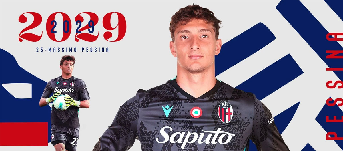 O Bologna concluiu a renovação de contrato com o goleiro Massimo Pessina, internacional pela seleção italiana sub-19.