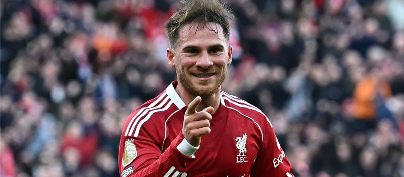 麦卡利斯特凌空建功　剑指欧冠席位