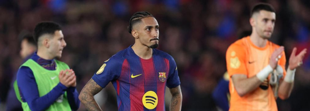 国王杯——贝尔纳尔双响拉菲尼亚点射,巴萨总比分3-4马竞无缘决赛