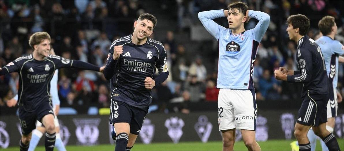 La Liga – Valverde mencetak gol saat Real Madrid mengalahkan Celta Vigo 2-1.