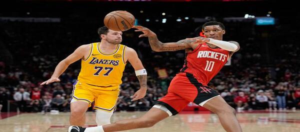 Doncic's 36 points shone as the Lakers defeated the Rockets 100-92.