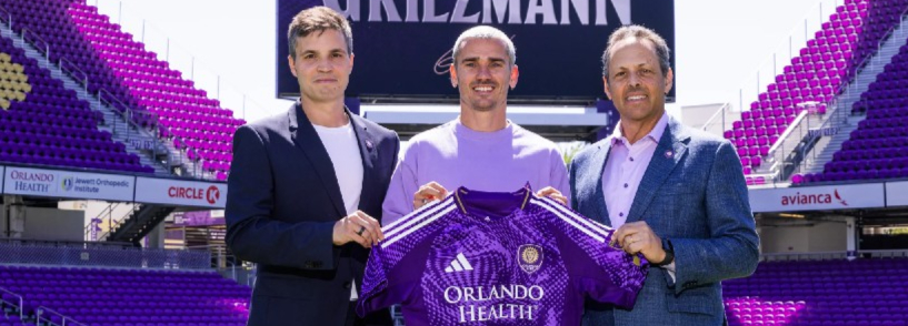 O atacante do Atlético de Madrid, Antoine Griezmann, juntou-se oficialmente ao Orlando City neste verão e vestirá a camisa número 7.