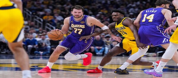 Doncic's 43-point outburst gave the Lakers a 137-130 victory over the Pacers.