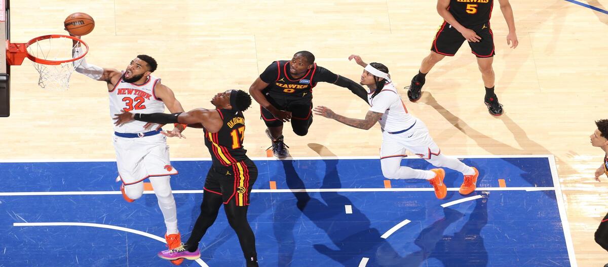 Os 26 pontos de McCollum não foram suficientes para garantir a vitória dos Knicks sobre os Hawks por 113 a 102.