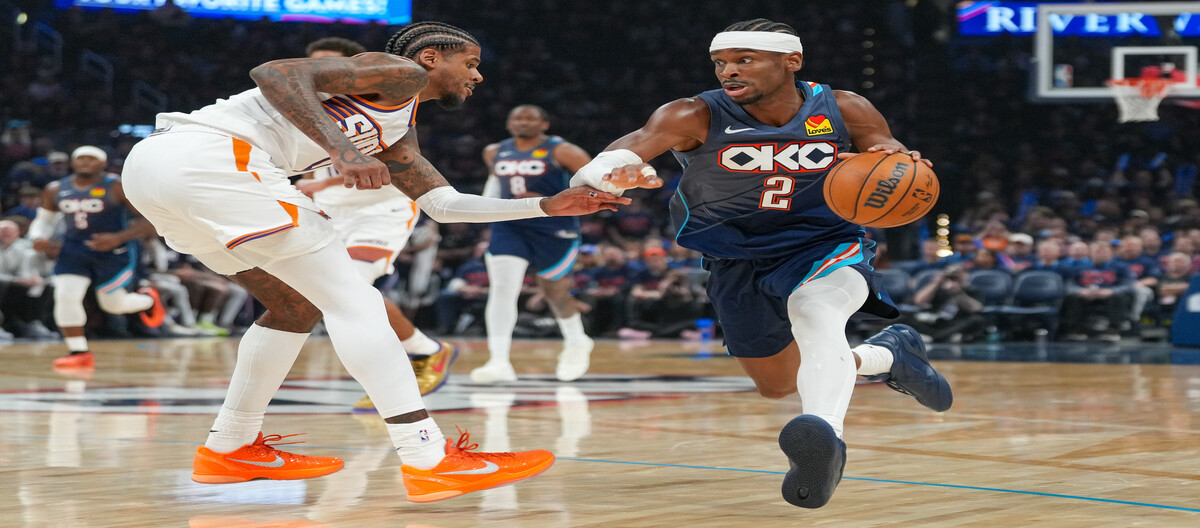Alexander mencetak 37 poin saat Thunder dengan mudah mengalahkan Suns 120-107.