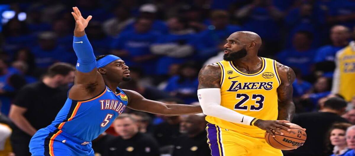 27 điểm của LeBron James vẫn không đủ để giúp Thunder giành chiến thắng 108-90 trước Lakers.