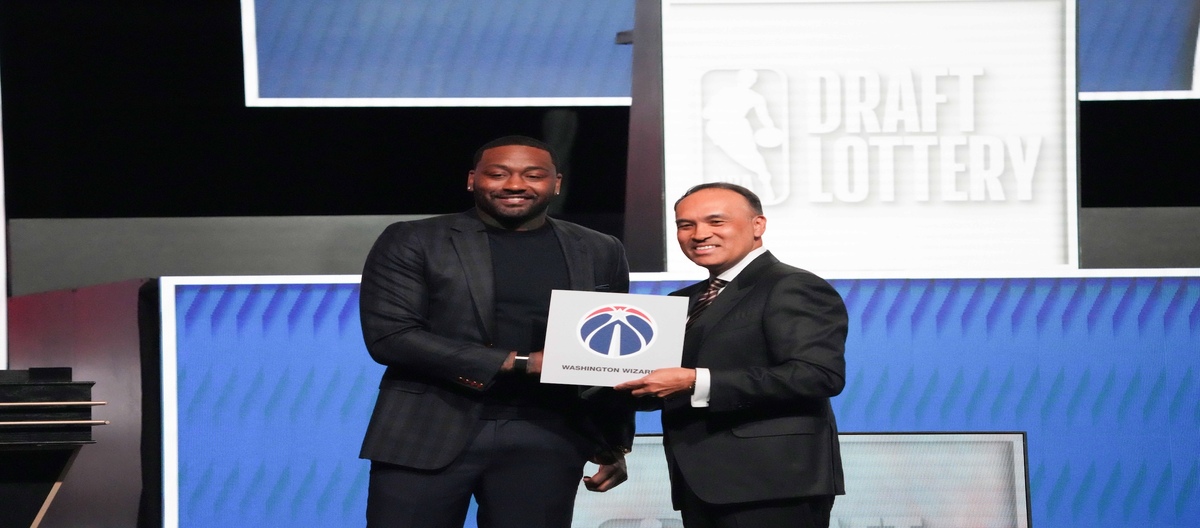 Os Wizards surgem como os grandes vencedores da loteria do Draft da NBA de 2026.