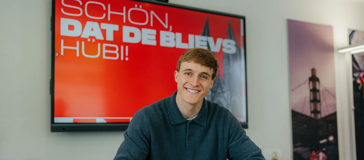 O Colônia concluiu a renovação de contrato com o zagueiro alemão Timo Hübers.