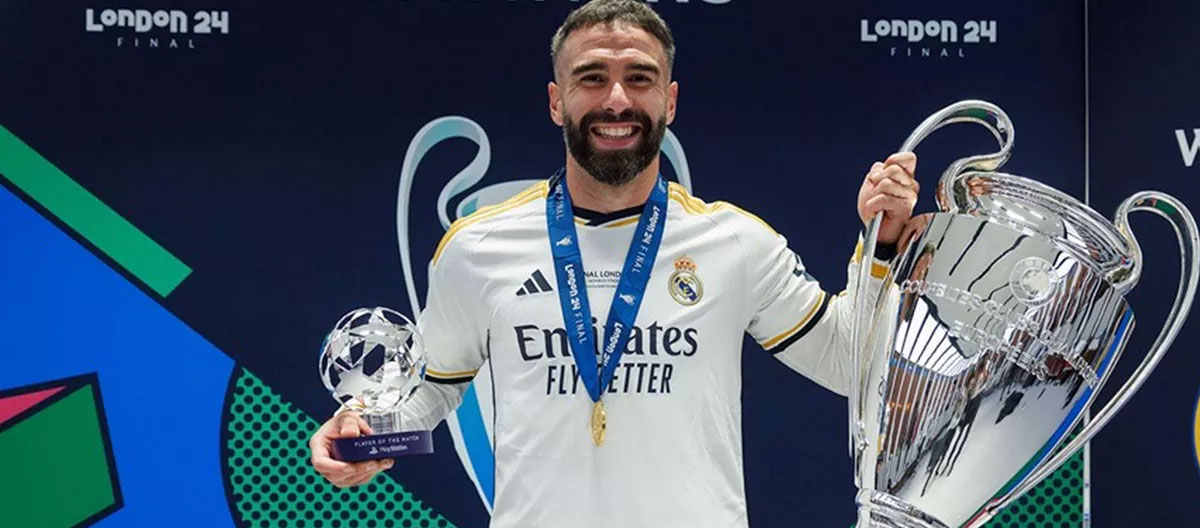 Kapten Real Madrid, Dani Carvajal, akan meninggalkan klub pada akhir musim.