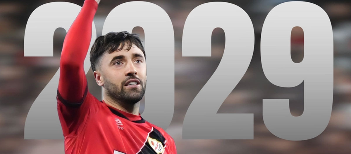 Rayo Vallecano completes contract extension with Spanish defensive midfielder Unai López..