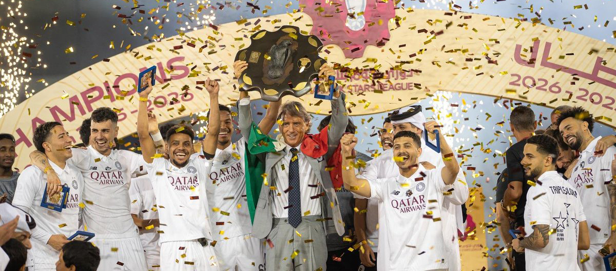Mancini anunciou oficialmente sua saída do Al Sadd e espera-se que retorne para treinar a seleção italiana.
